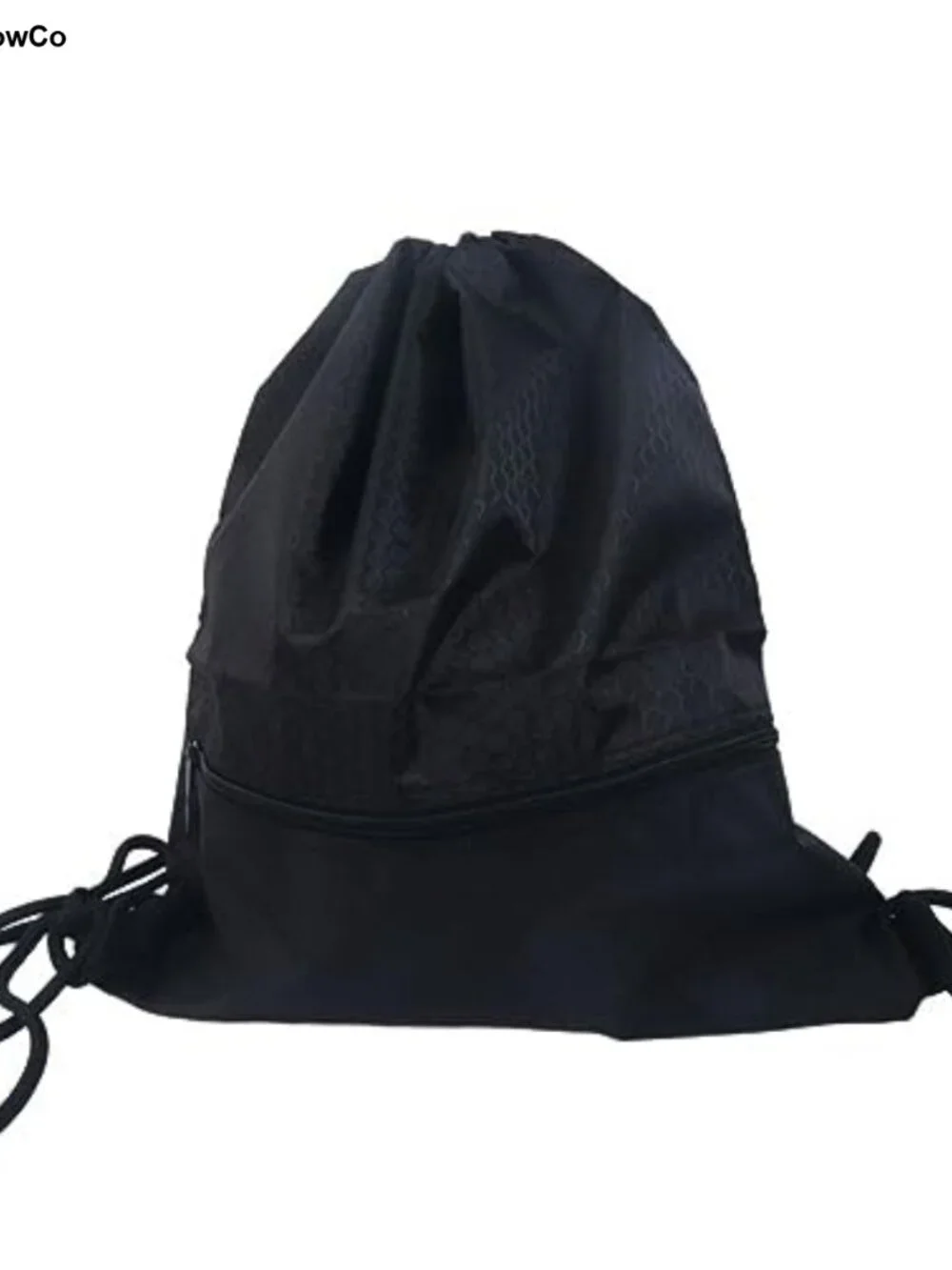 Foldable Nylon Drawstring Gym Backpack Large Sports Training Bag Travel